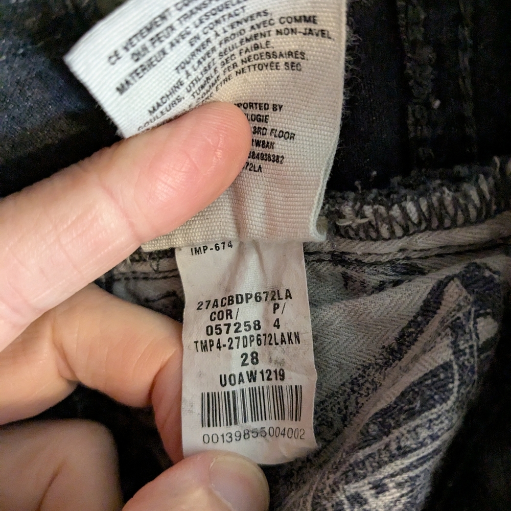 Anthropologie Pilcro Letterpress Womens Straight Black Jeans Sz 28 Classic Denim - Picture 15 of 15